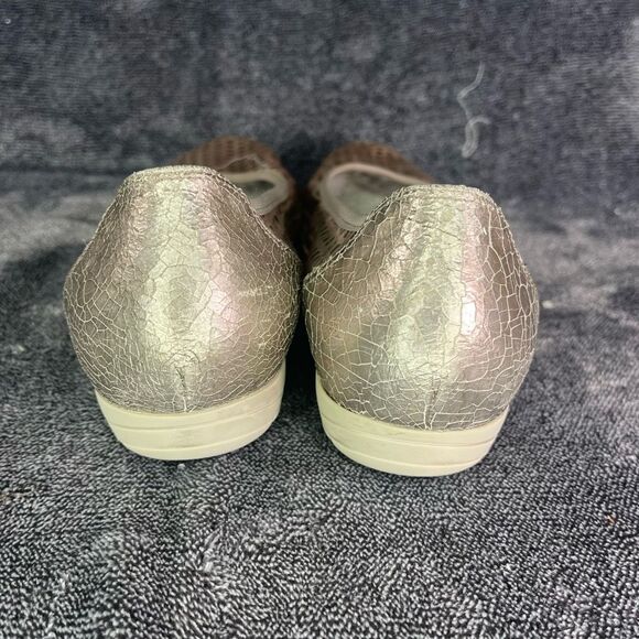Mephisto Air Relax Pewter Perforated Leather slip On Ballet Flats size US 8.5 - Picture 4 of 8